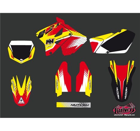Kit Deco Moto Cross Pulsar Suzuki 125 RM Rouge