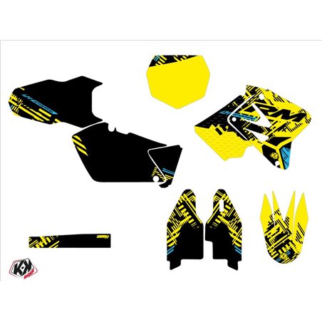 Kit Deco Moto Cross Zero Suzuki 125 RM Jaune