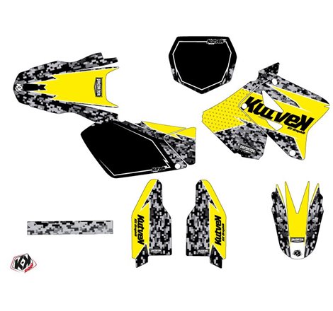 Kit Deco Moto Cross Predator Suzuki 125 RM Jaune