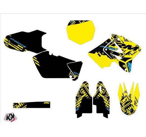 Kit Deco Moto Cross Zero Suzuki 125 RM Jaune