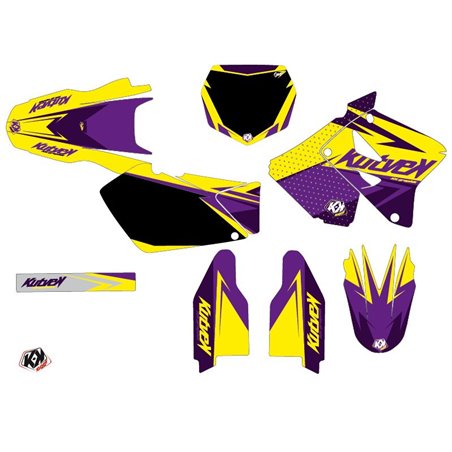 Kit Deco Moto Cross Stage Suzuki 125 RM Jaune Violet
