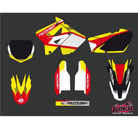 Kit Deco Moto Cross Chrono Suzuki 125 RM Rouge