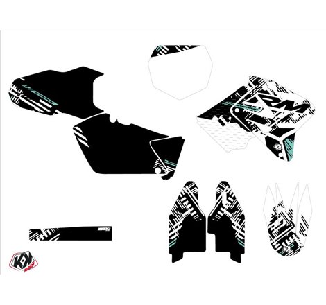 Kit Deco Moto Cross Zero Suzuki 125 RM Turquoise