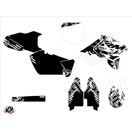 Kit Deco Moto Cross Zero Suzuki 125 RM Turquoise
