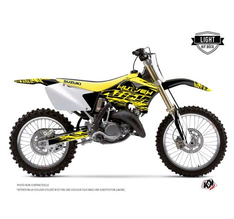 Kit Deco Moto Cross Eraser Fluo Suzuki 250 RM Jaune LIGHT