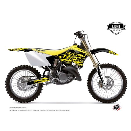 Kit Deco Moto Cross Eraser Fluo Suzuki 250 RM Jaune LIGHT