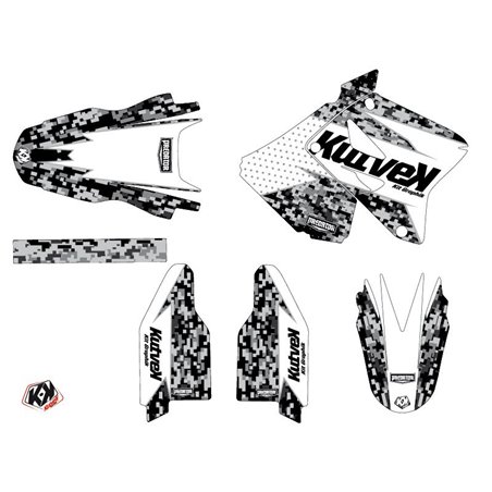 Kit Deco Moto Cross Predator Suzuki 250 RM Blanc LIGHT
