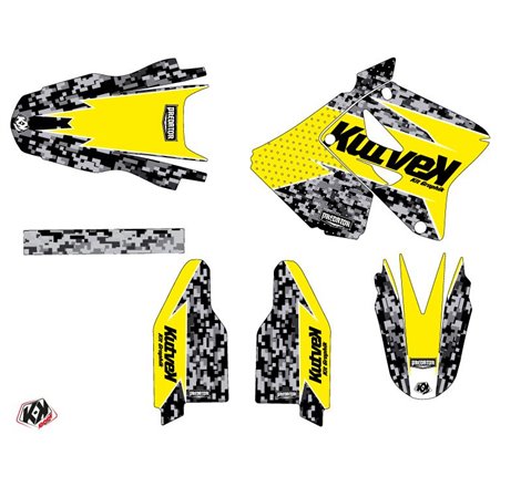 Kit Deco Moto Cross Predator Suzuki 250 RM Jaune LIGHT