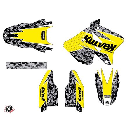 Kit Deco Moto Cross Predator Suzuki 250 RM Jaune LIGHT