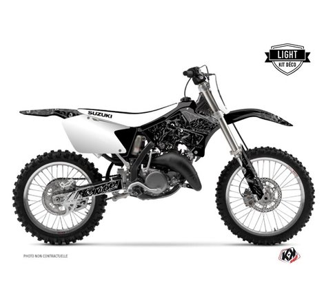 Kit Deco Moto Cross Zombies Dark Suzuki 250 RM Noir LIGHT