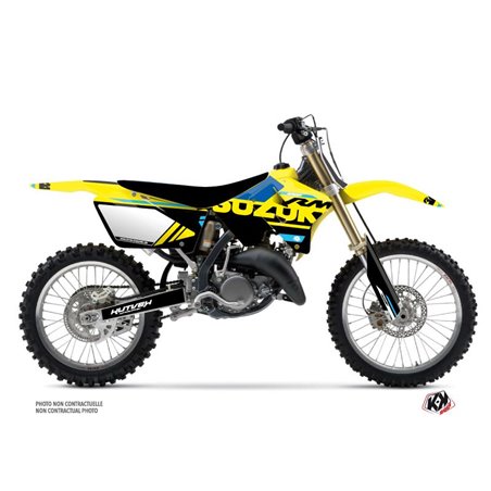 Kit Deco Moto Cross Grade Suzuki 250 RM Bleu