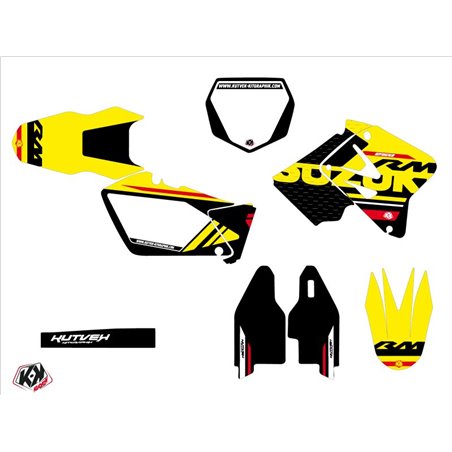 Kit Deco Moto Cross Grade Suzuki 250 RM Rouge