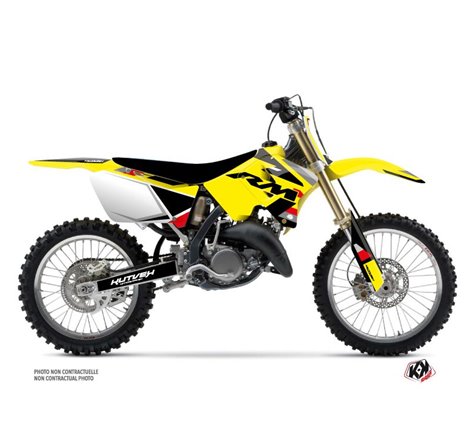 Kit Deco Moto Cross Label Suzuki 250 RM Noir