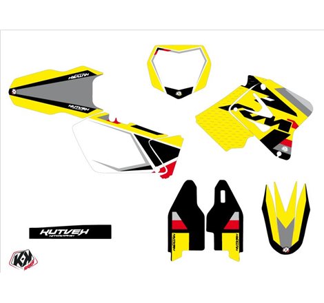 Kit Deco Moto Cross Label Suzuki 250 RM Noir