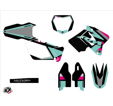 Kit Deco Moto Cross Label Suzuki 250 RM Turquoise