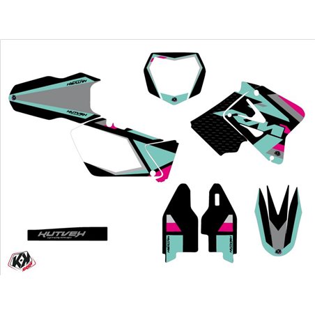 Kit Deco Moto Cross Label Suzuki 250 RM Turquoise