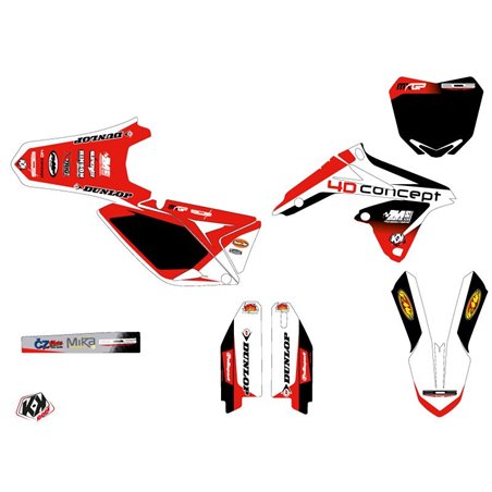 Kit Deco Moto Cross Replica BOS Suzuki 250 RMZ