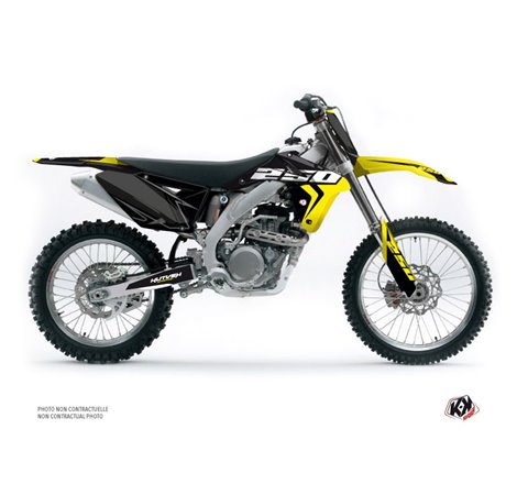 Kit Deco Moto Cross Halftone Suzuki 250 RMZ Noir Jaune