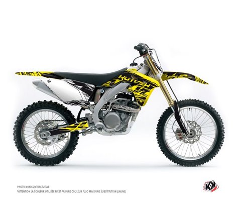 Kit Deco Moto Cross Eraser Fluo Suzuki 250 RMZ Jaune
