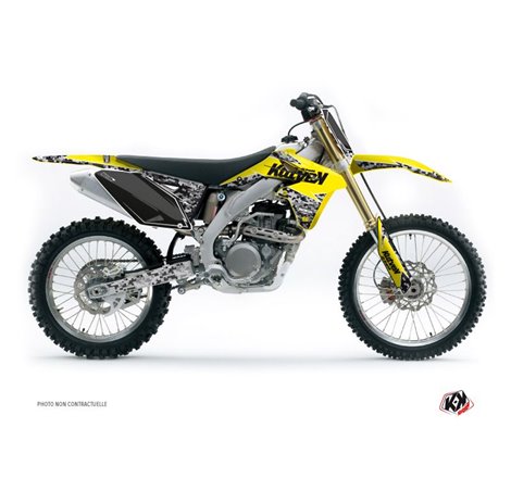Kit Deco Moto Cross Predator Suzuki 250 RMZ Jaune