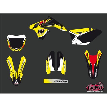Kit Deco Moto Cross Pulsar Suzuki 250 RMZ Noir