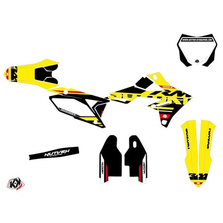 Kit Deco Moto Cross Grade Suzuki 250 RMZ Rouge
