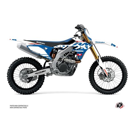 Kit Deco Moto Cross Grade Suzuki 250 RMZ Blanc