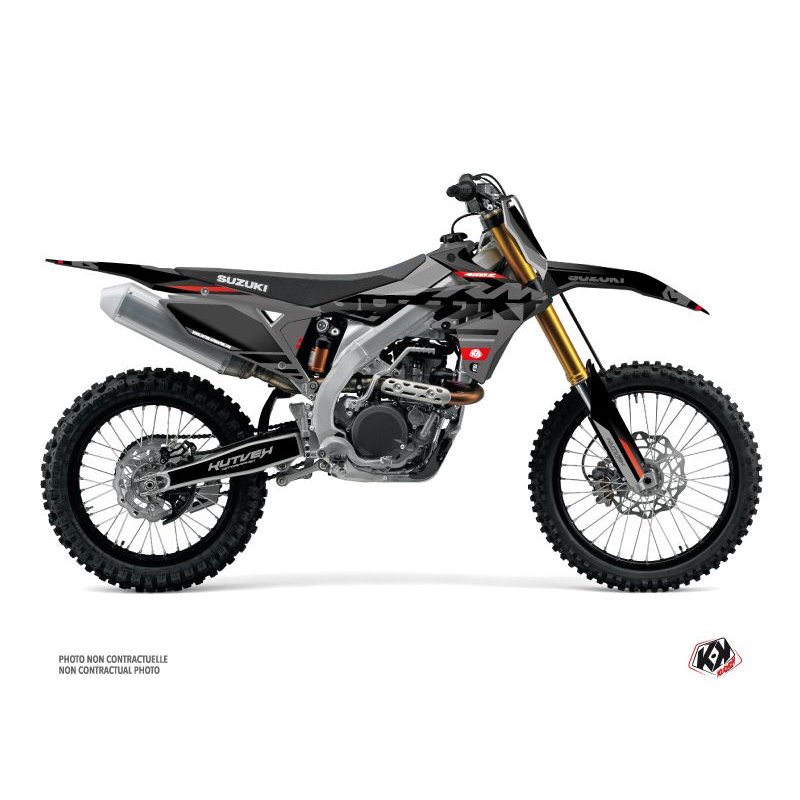 Kit Deco Moto Cross Grade Suzuki 250 RMZ Noir