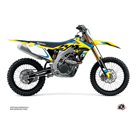 Kit Deco Moto Cross Label Suzuki 250 RMZ Bleu
