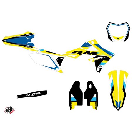 Kit Deco Moto Cross Label Suzuki 250 RMZ Bleu
