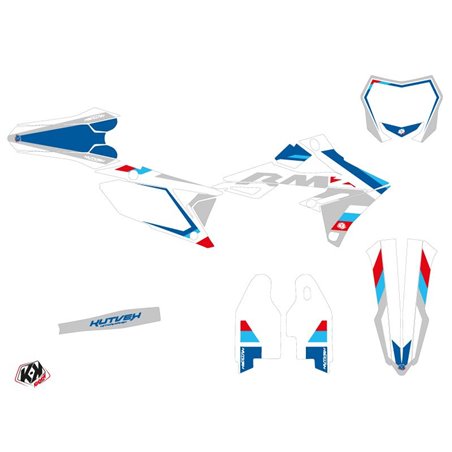 Kit Deco Moto Cross Label Suzuki 250 RMZ Blanc