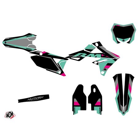Kit Deco Moto Cross Label Suzuki 250 RMZ Turquoise