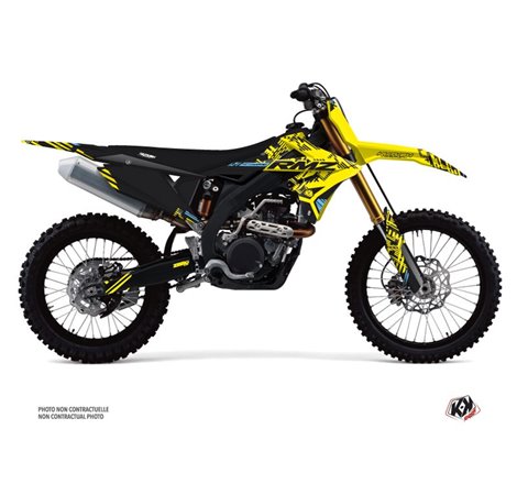 Kit Deco Moto Cross Zero Suzuki 250 RMZ Jaune
