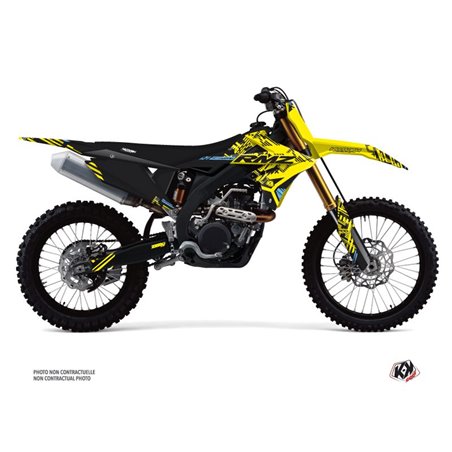 Kit Deco Moto Cross Zero Suzuki 250 RMZ Jaune