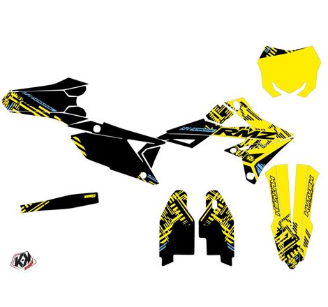 Kit Deco Moto Cross Zero Suzuki 250 RMZ Jaune
