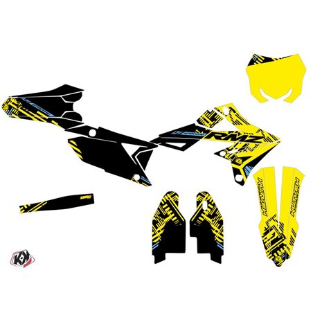 Kit Deco Moto Cross Zero Suzuki 250 RMZ Jaune