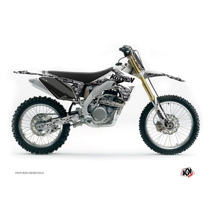 Kit Deco Moto Cross Predator Suzuki 250 RMZ Blanc