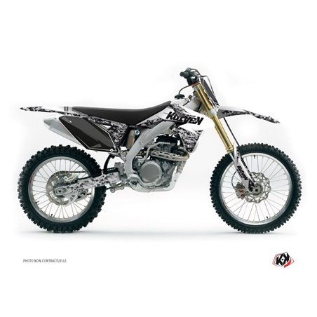 Kit Deco Moto Cross Predator Suzuki 250 RMZ Blanc