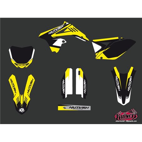 Kit Deco Moto Cross Chrono Suzuki 250 RMZ Noir