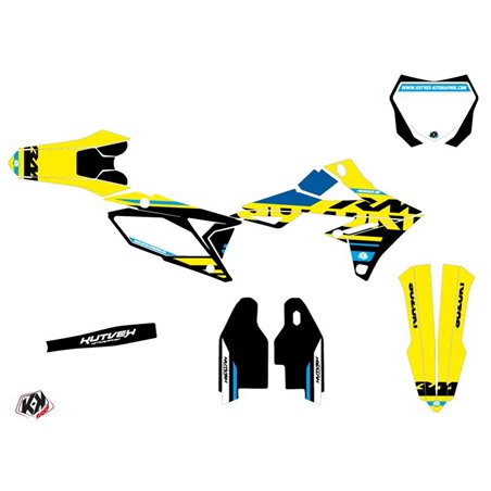Kit Deco Moto Cross Grade Suzuki 250 RMZ Bleu