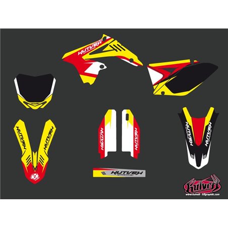 Kit Deco Moto Cross Chrono Suzuki 250 RMZ Rouge