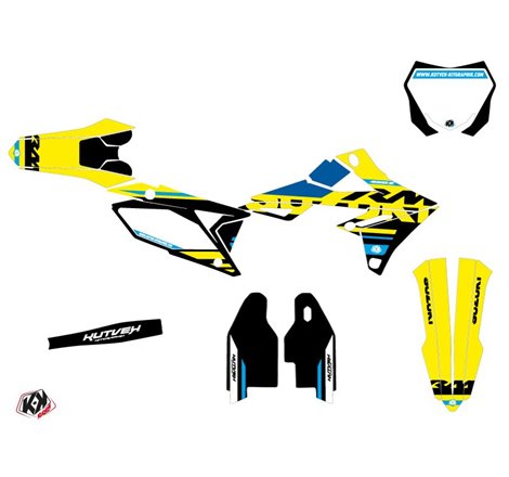 Kit Deco Moto Cross Grade Suzuki 250 RMZ Bleu