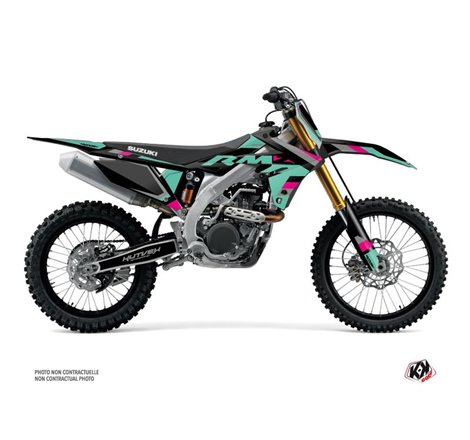 Kit Deco Moto Cross Label Suzuki 250 RMZ Turquoise