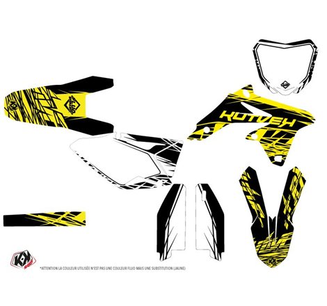 Kit Deco Moto Cross Eraser Fluo Suzuki 450 RMZ Jaune