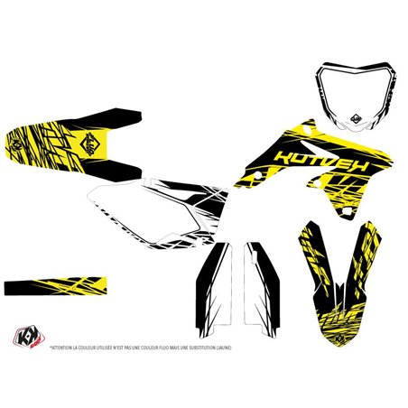 Kit Deco Moto Cross Eraser Fluo Suzuki 450 RMZ Jaune