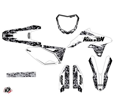 Kit Deco Moto Cross Predator Suzuki 450 RMZ Blanc