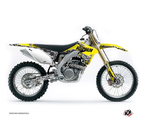 Kit Deco Moto Cross Predator Suzuki 450 RMZ Jaune