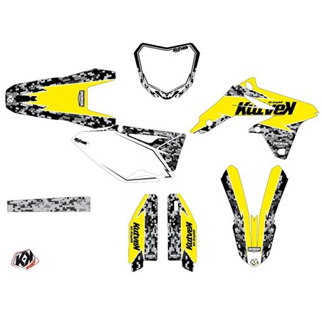 Kit Deco Moto Cross Predator Suzuki 450 RMZ Jaune