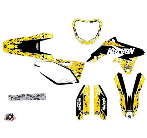 Kit Deco Moto Cross Predator Suzuki 450 RMZ Noir Jaune