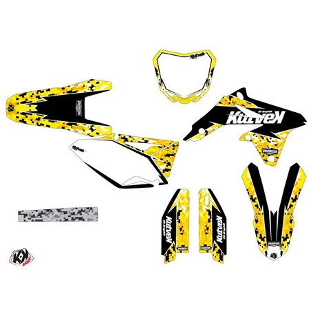Kit Deco Moto Cross Predator Suzuki 450 RMZ Noir Jaune
